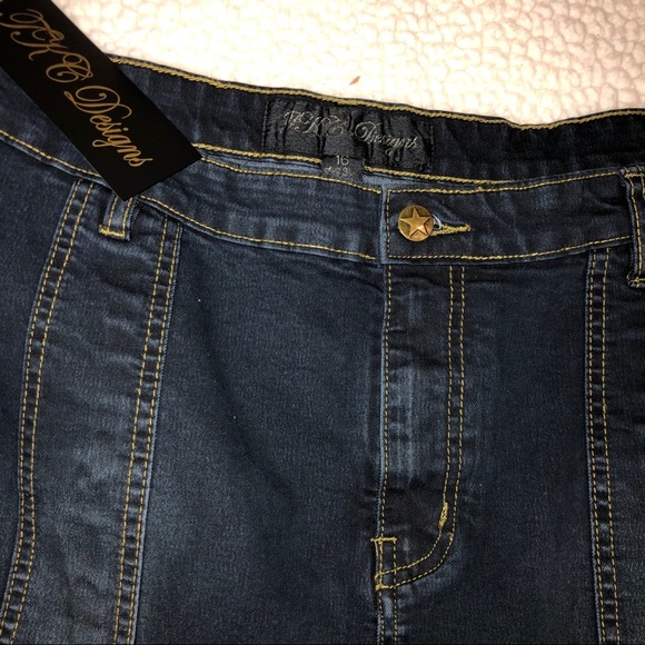 Modest denim skirt - Picture 4 of 6